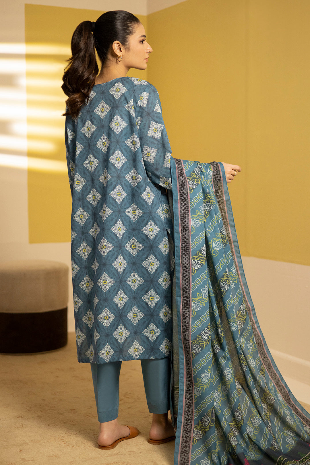 Zellbury | Summer Pret | Kurta Dupatta Trouser - 3244 - House Of Hania