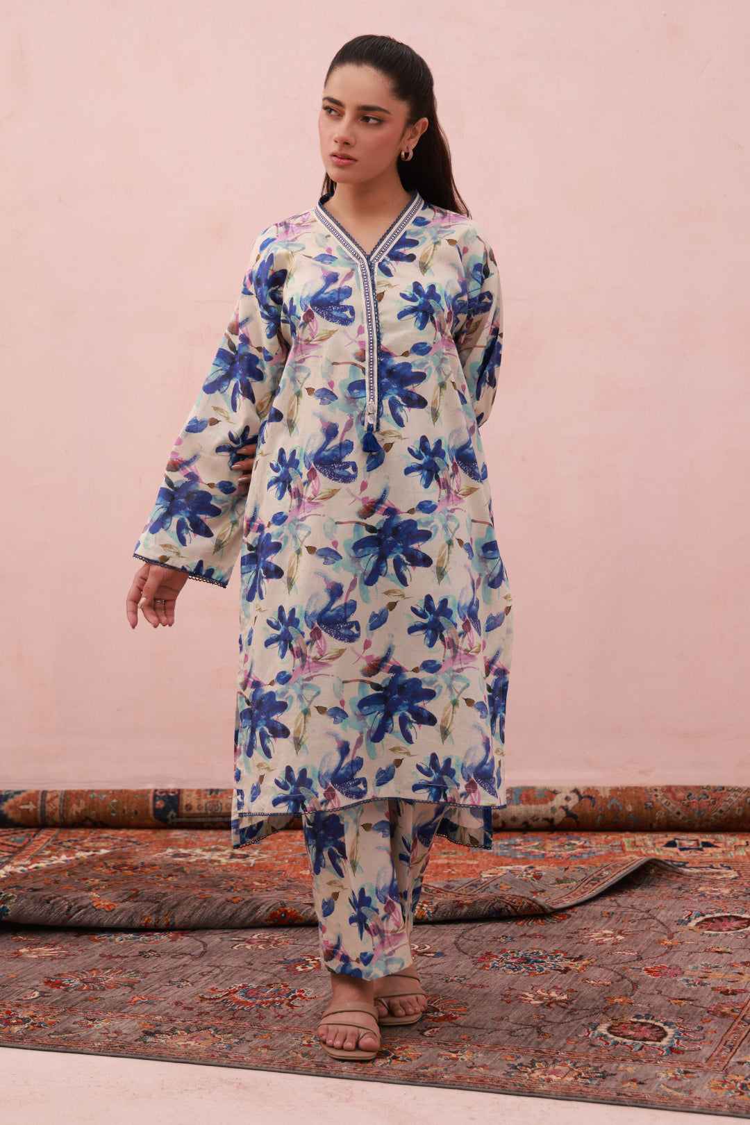 Zellbury | Summer Pret | Kurta Trouser - 2818 - House Of Hania