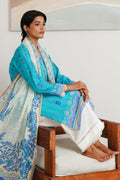 Zellbury | Unstitched 2 Piece Cambric | Embroidered Shirt Dupatta - 0020 - House Of Hania