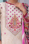 Zellbury | Unstitched 2 Piece Cambric | Embroidered Shirt Dupatta - 0022 - House Of Hania