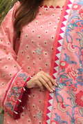 Zellbury | Unstitched 2 Piece Cambric | Embroidered Shirt Dupatta - 0025 - House Of Hania