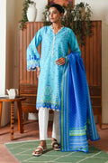 Zellbury | Unstitched 2 Piece Cambric | Embroidered Shirt Dupatta - 0028 - House Of Hania