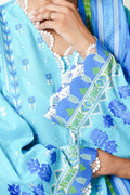 Zellbury | Unstitched 2 Piece Cambric | Embroidered Shirt Dupatta - 0028 - House Of Hania
