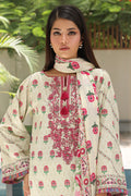 Zellbury | Unstitched 2 Piece Cambric | Embroidered Shirt Dupatta - 0105 - House Of Hania