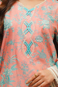 Zellbury | Unstitched 2 Piece Cambric | Embroidered Shirt Dupatta - 0106 - House Of Hania