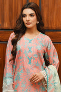 Zellbury | Unstitched 2 Piece Cambric | Embroidered Shirt Dupatta - 0106 - House Of Hania