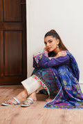 Zellbury | Unstitched 2 Piece Cambric | Embroidered Shirt Dupatta - 0108 - House Of Hania