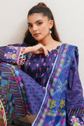 Zellbury | Unstitched 2 Piece Cambric | Embroidered Shirt Dupatta - 0108 - House Of Hania