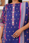 Zellbury | Unstitched 2 Piece Cambric | Embroidered Shirt Dupatta - 0110 - House Of Hania