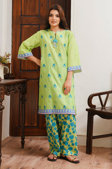 Zellbury | Unstitched 2 Piece Cambric | Embroidered Shirt Shalwar - 0023 - House Of Hania