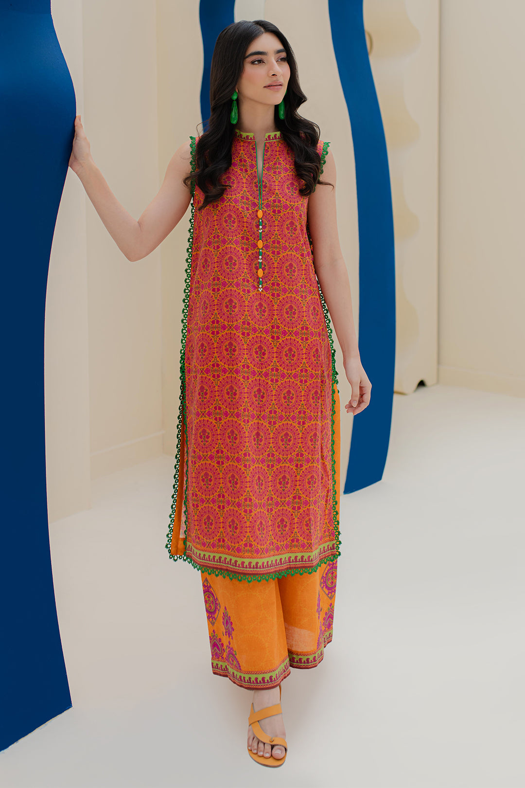 Zellbury | Unstitched 2 Piece Cambric | Embroidered Shirt Shalwar - 0024 - House Of Hania