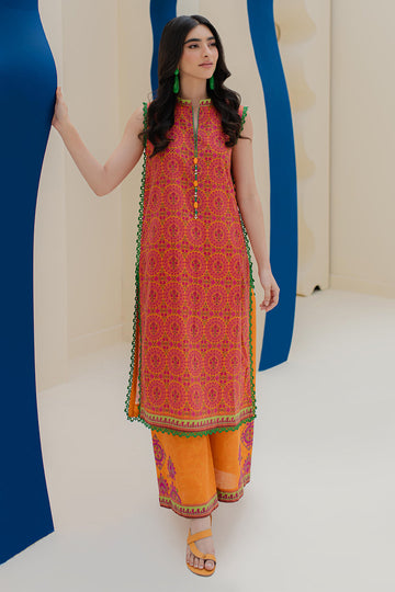 Zellbury | Unstitched 2 Piece Cambric | Embroidered Shirt Shalwar - 0024 - House Of Hania