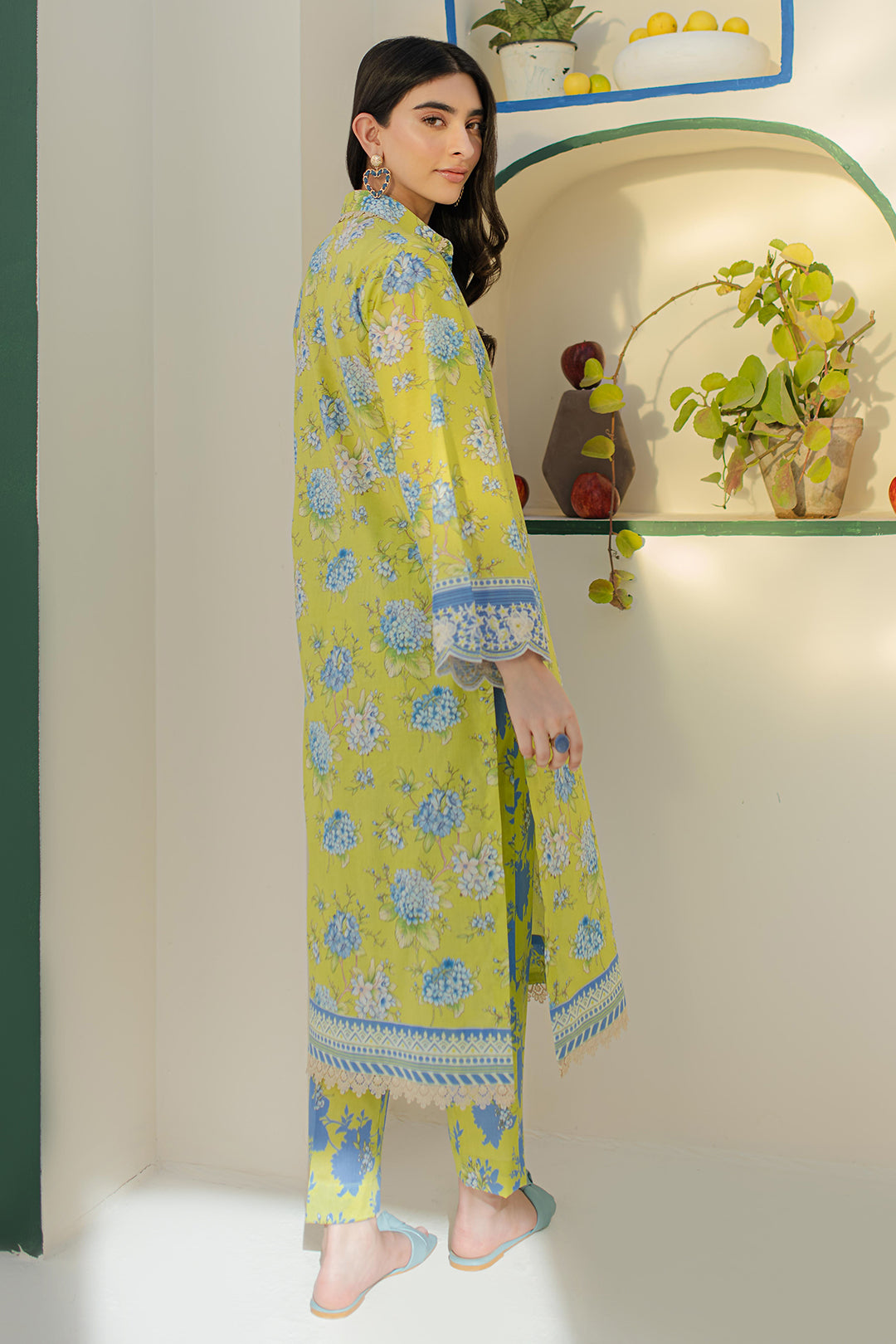 Zellbury | Unstitched 2 Piece Cambric | Embroidered Shirt Shalwar - 0104 - House Of Hania