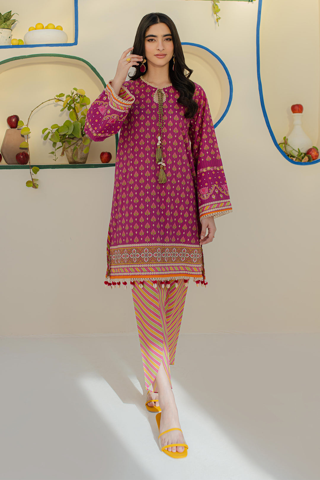 Zellbury | Unstitched 2 Piece Cambric | Embroidered Shirt Shalwar - 0114 - House Of Hania