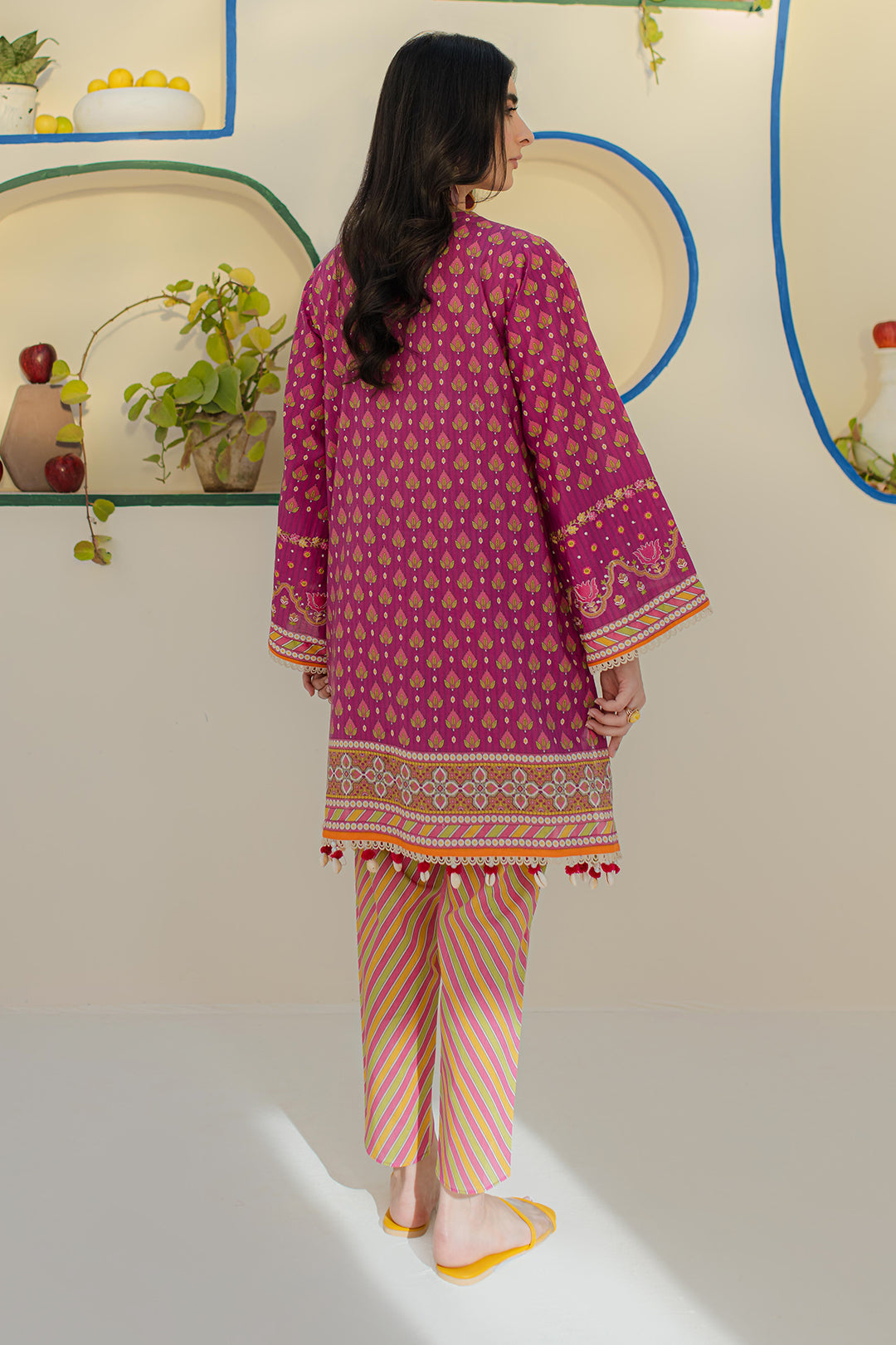 Zellbury | Unstitched 2 Piece Cambric | Embroidered Shirt Shalwar - 0114 - House Of Hania