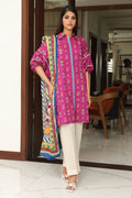 Zellbury | Unstitched 2 Piece Cambric | Shirt Dupatta - 0002 - House Of Hania