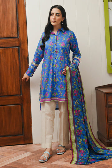Zellbury | Unstitched 2 Piece Cambric | Shirt Dupatta - 0004 - House Of Hania