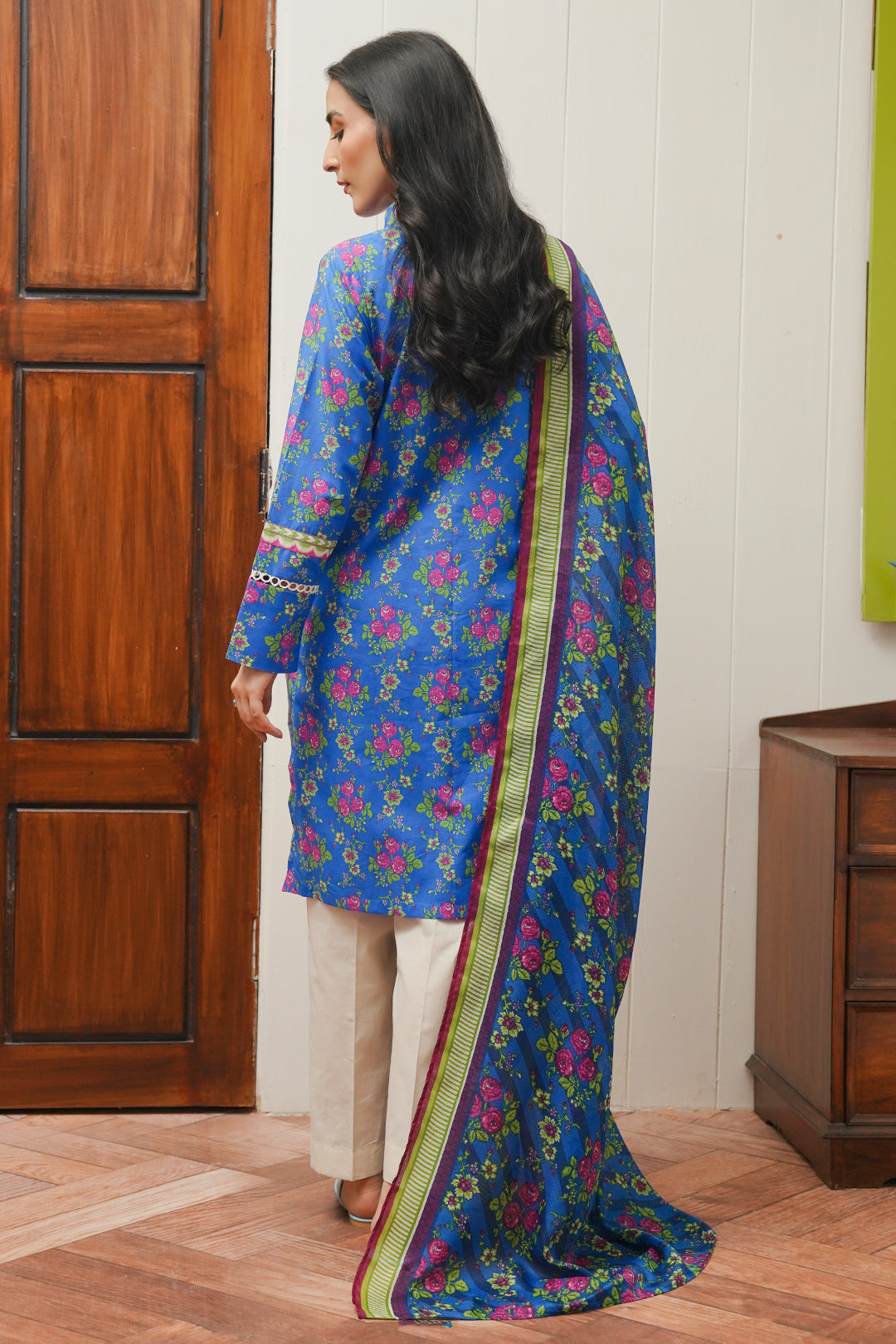 Zellbury | Unstitched 2 Piece Cambric | Shirt Dupatta - 0004 - House Of Hania