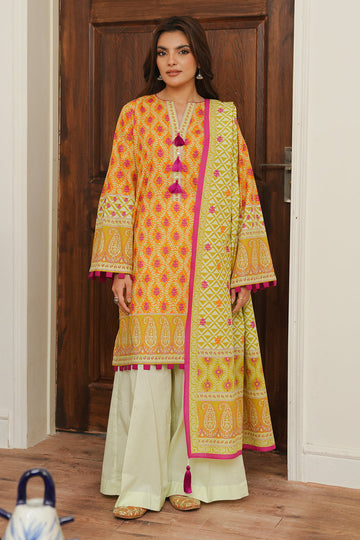 Zellbury | Unstitched 2 Piece Cambric | Shirt Dupatta - 0005 - House Of Hania