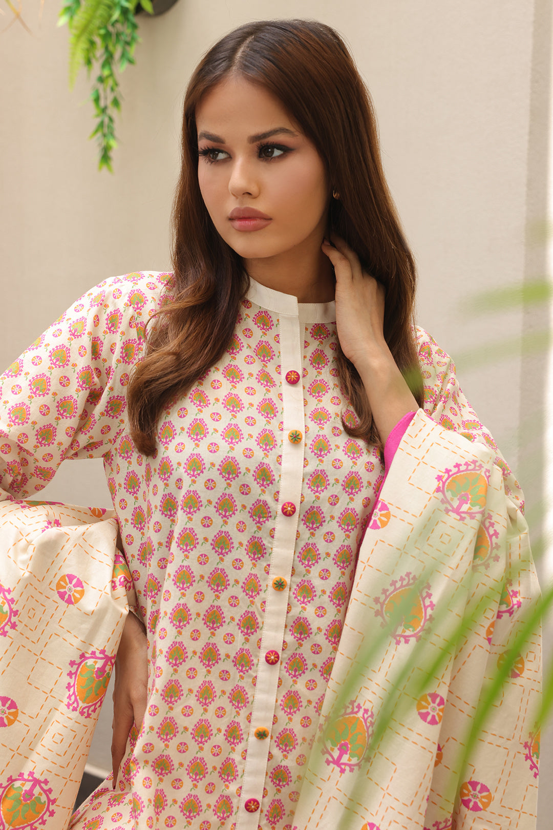Zellbury | Unstitched 2 Piece Cambric | Shirt Dupatta - 0096 - House Of Hania