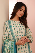 Zellbury | Unstitched 2 Piece Cambric | Shirt Dupatta - 0606 - House Of Hania