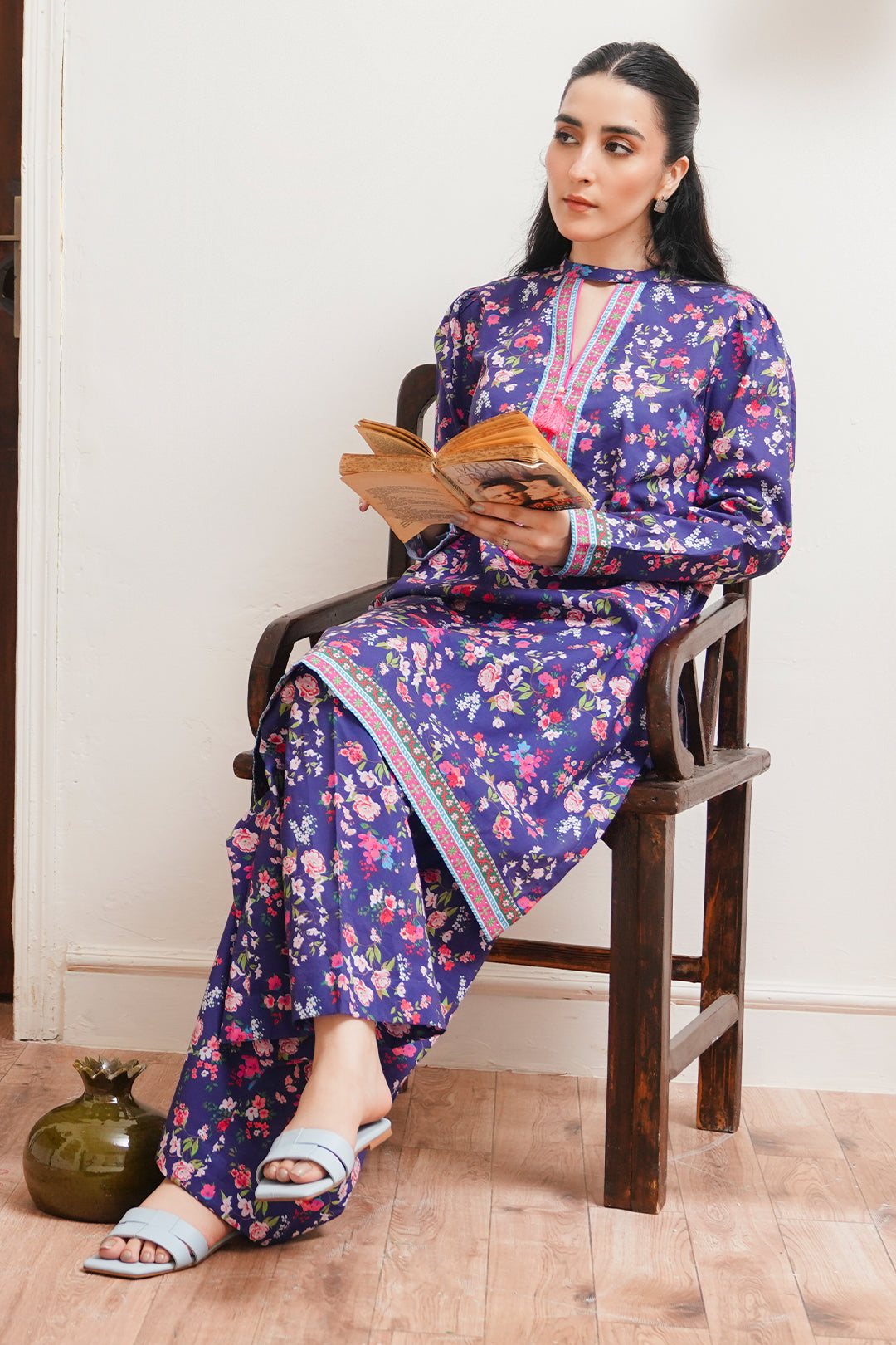 Zellbury | Unstitched 2 Piece Cambric | Shirt Shalwar - 0012 - House Of Hania