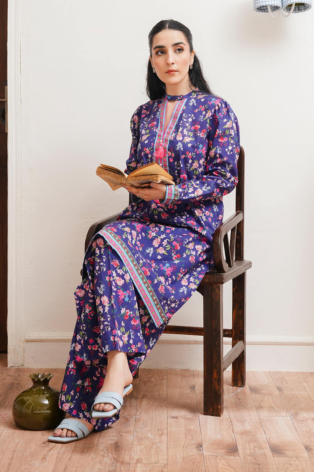 Zellbury | Unstitched 2 Piece Cambric | Shirt Shalwar - 0012 - House Of Hania