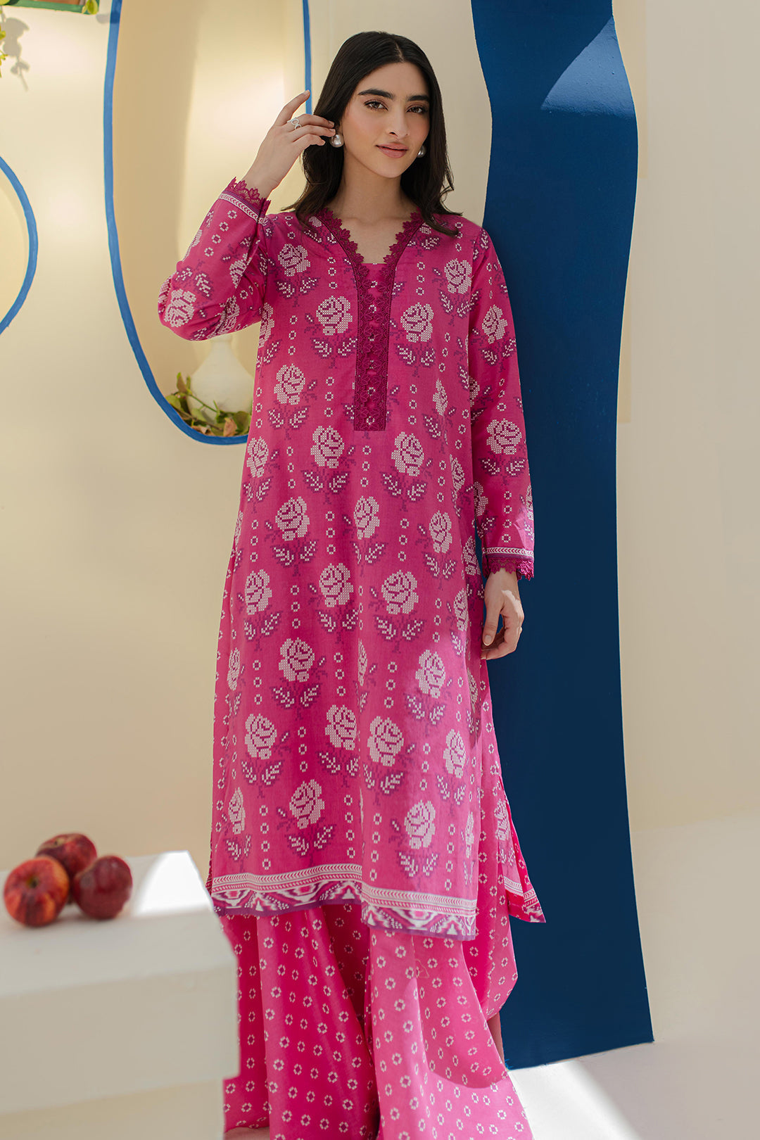 Zellbury | Unstitched 2 Piece Cambric | Shirt Shalwar - 0017 - House Of Hania