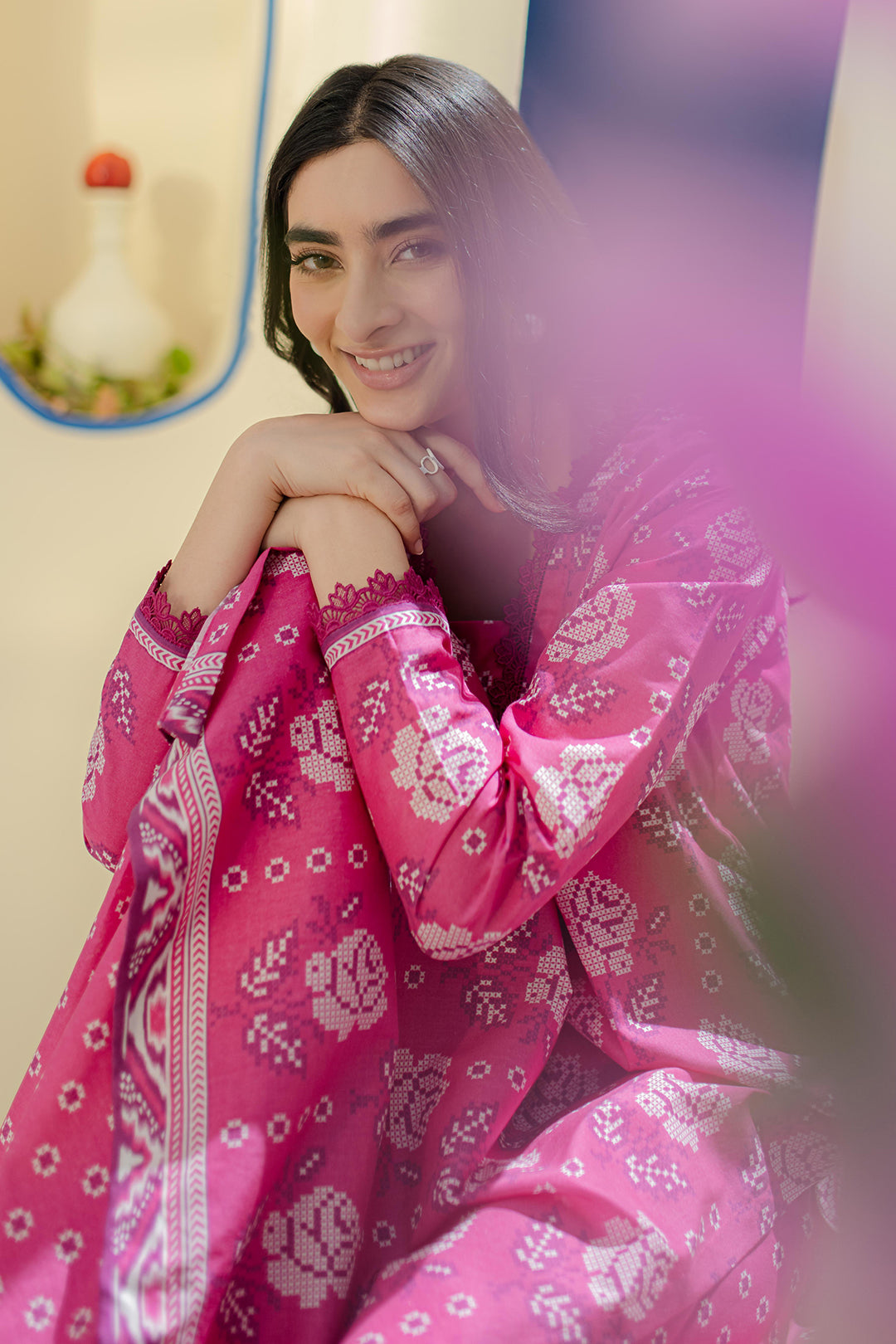 Zellbury | Unstitched 2 Piece Cambric | Shirt Shalwar - 0017 - House Of Hania