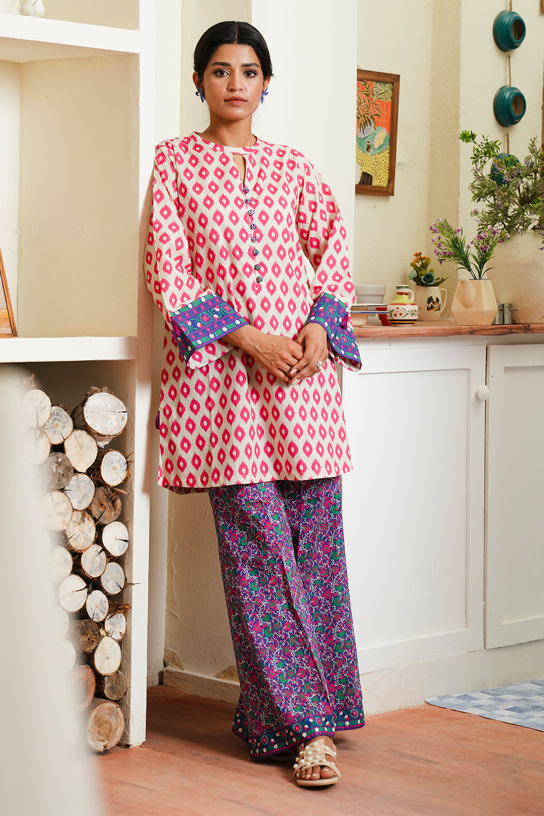 Zellbury | Unstitched 2 Piece Cambric | Shirt Shalwar - 0098 - House Of Hania