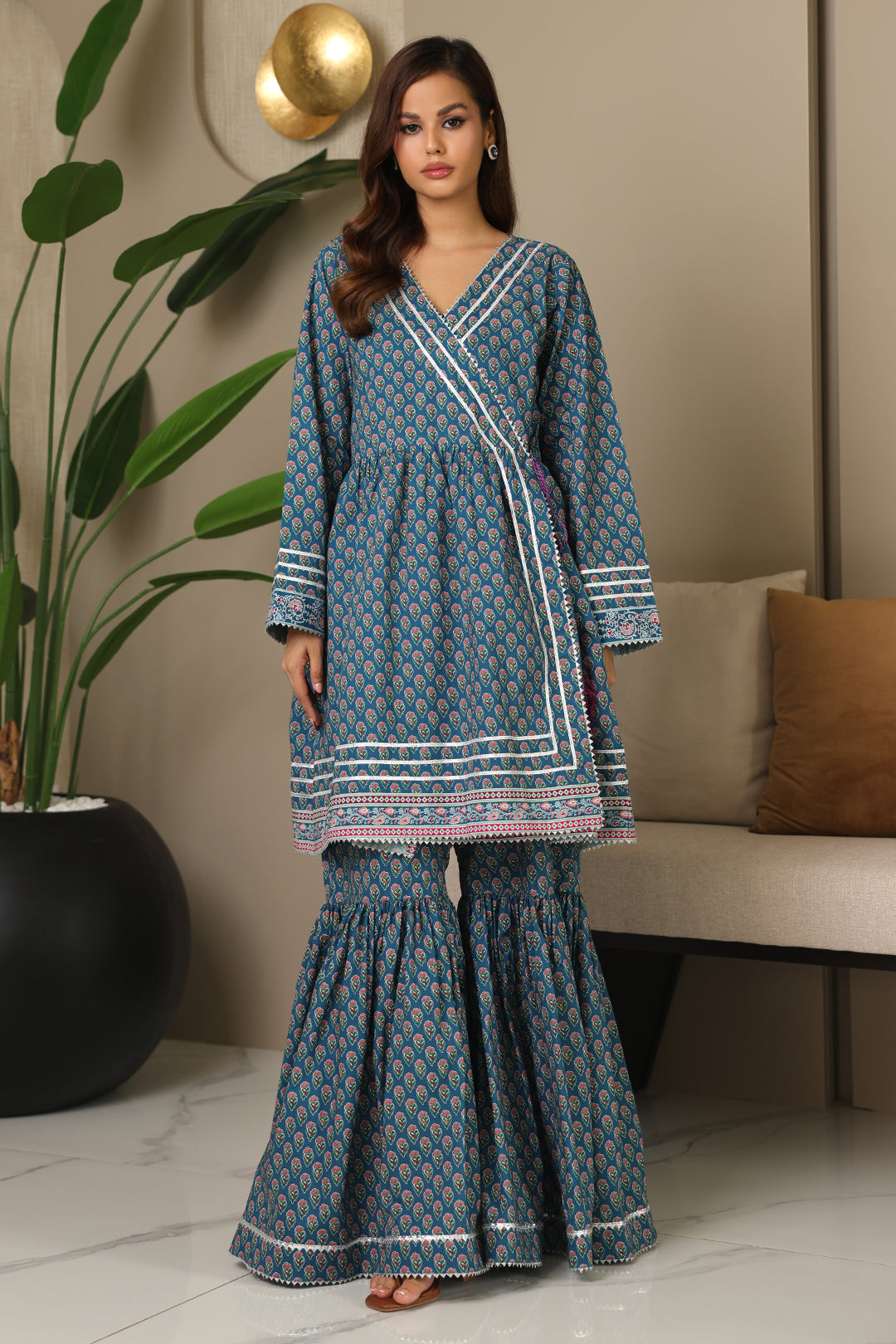 Zellbury | Unstitched 2 Piece Cambric | Shirt Shalwar - 0100 - House Of Hania