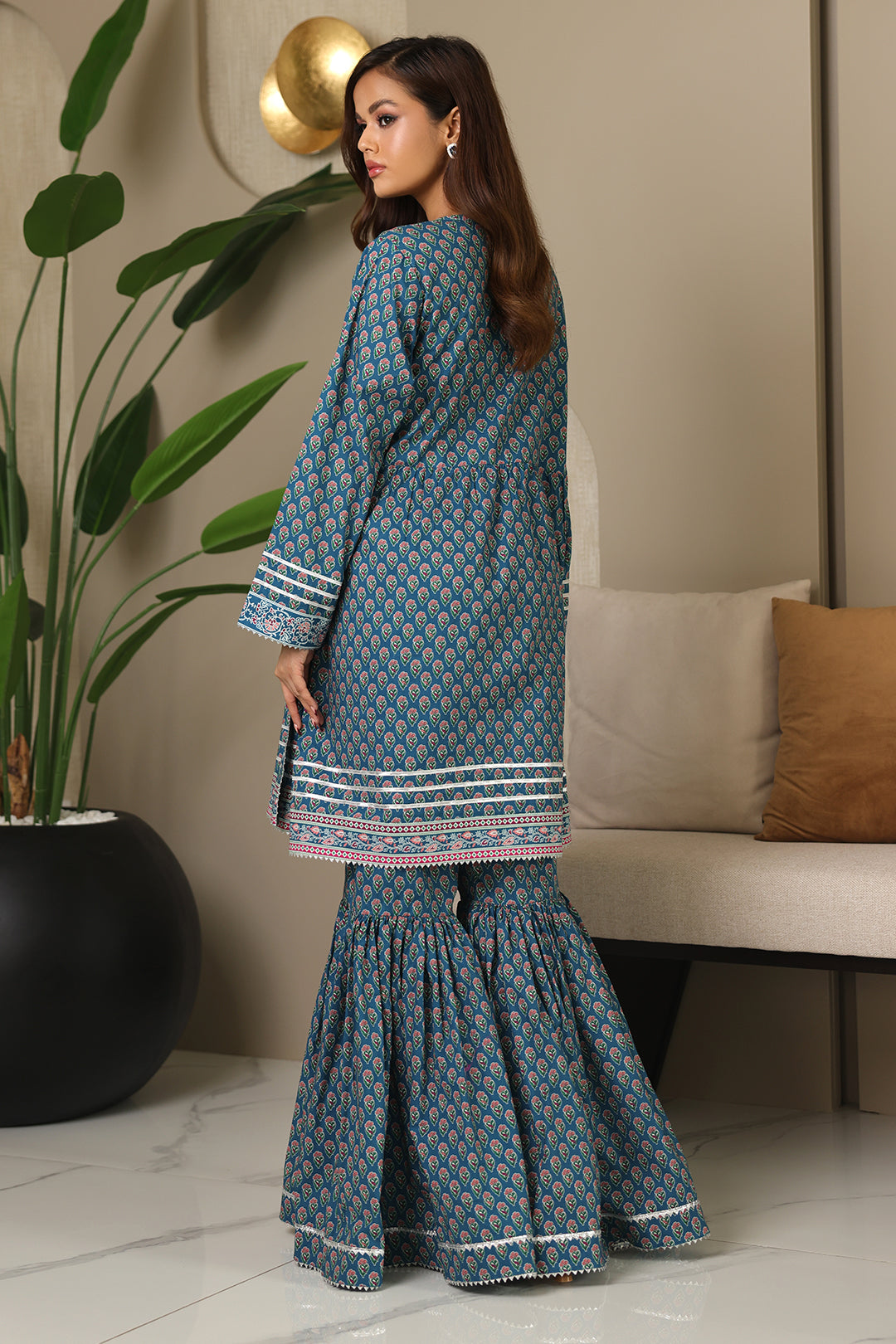 Zellbury | Unstitched 2 Piece Cambric | Shirt Shalwar - 0100 - House Of Hania