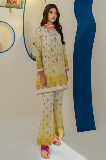 Zellbury | Unstitched 2 Piece Cambric | Shirt Shalwar - 0101 - House Of Hania