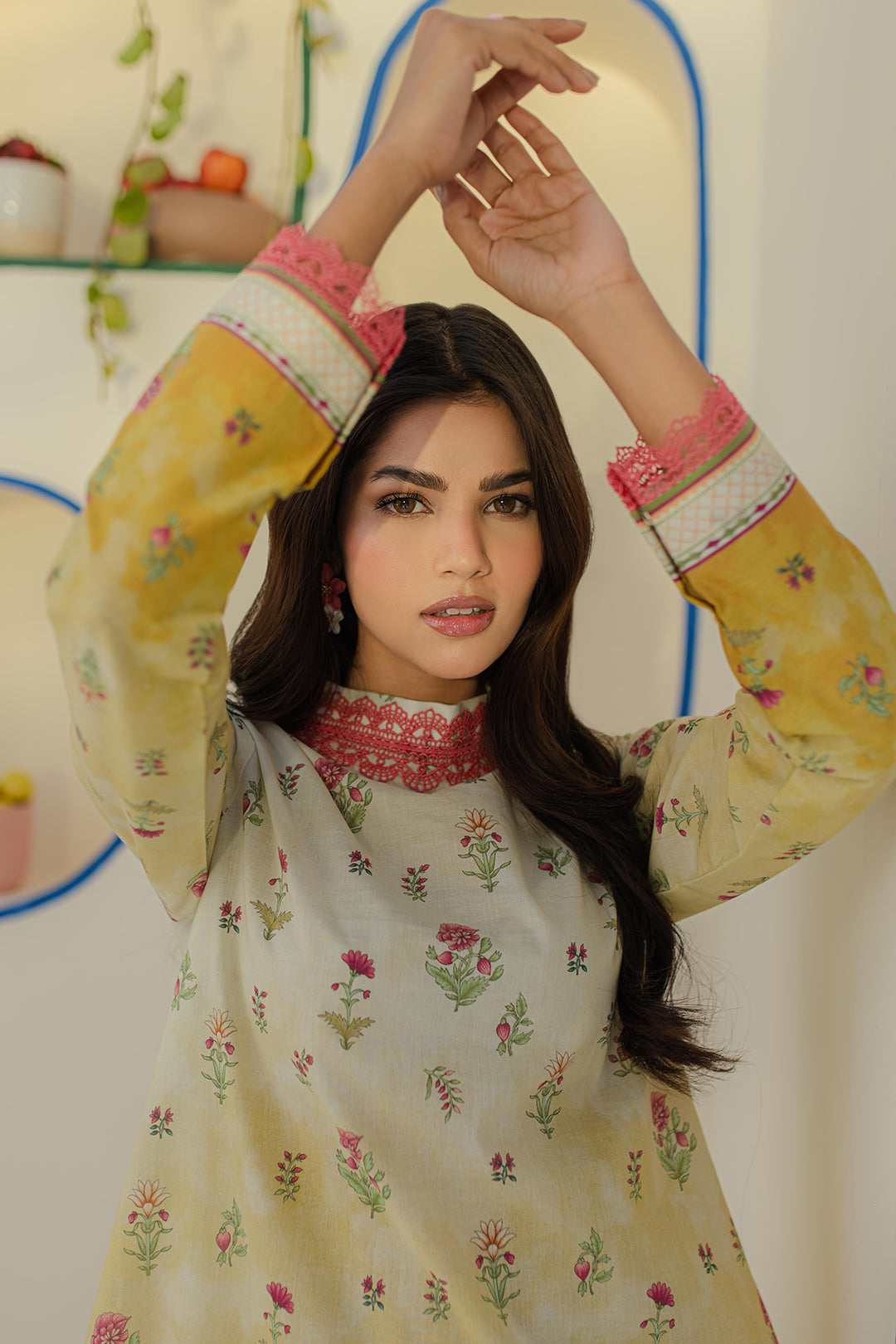 Zellbury | Unstitched 2 Piece Cambric | Shirt Shalwar - 0101 - House Of Hania