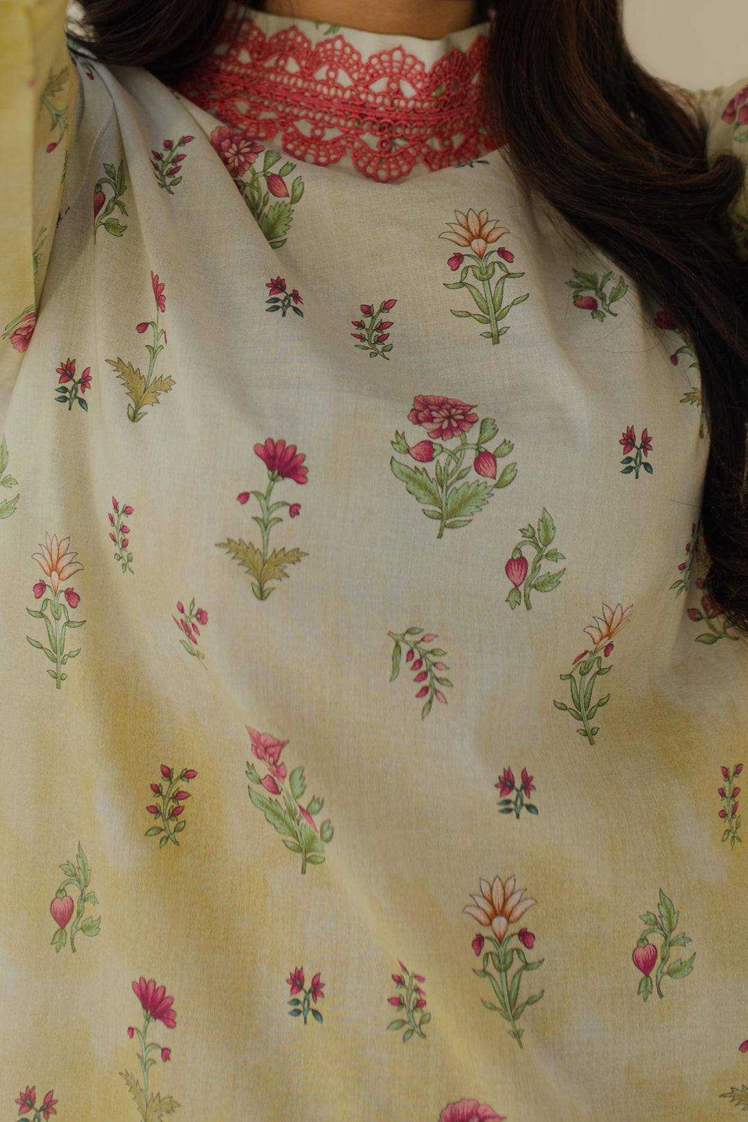 Zellbury | Unstitched 2 Piece Cambric | Shirt Shalwar - 0101 - House Of Hania