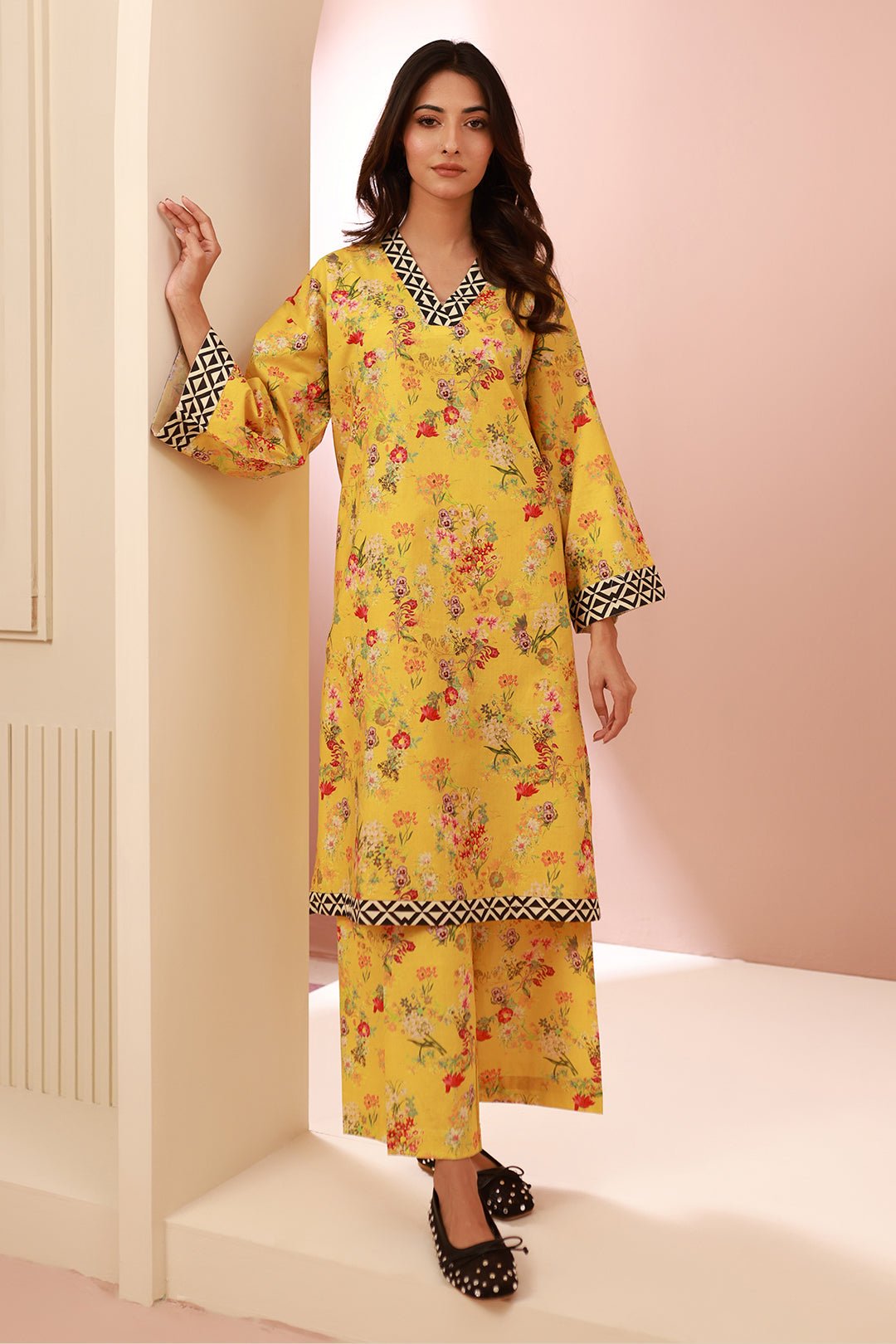 Zellbury | Unstitched 2 Piece Cambric | Shirt Shalwar - 0609 - House Of Hania