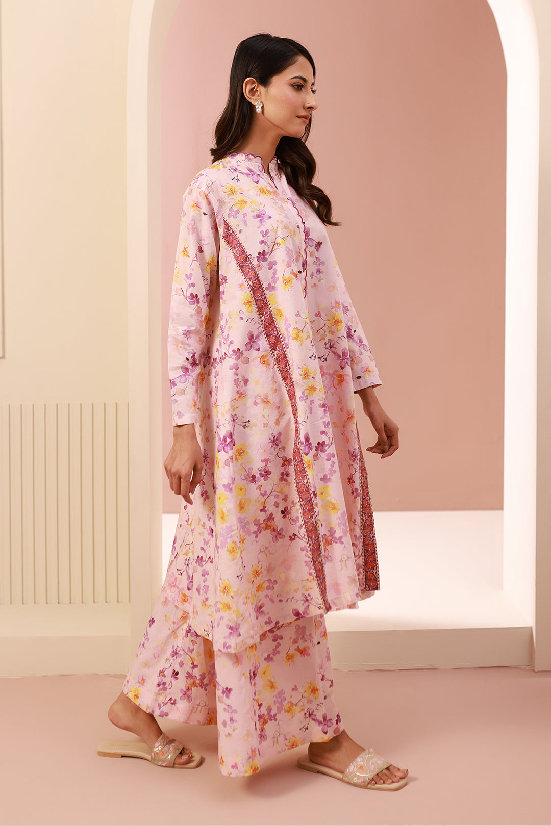 Zellbury | Unstitched 2 Piece Cambric | Shirt Shalwar - 0610 - House Of Hania