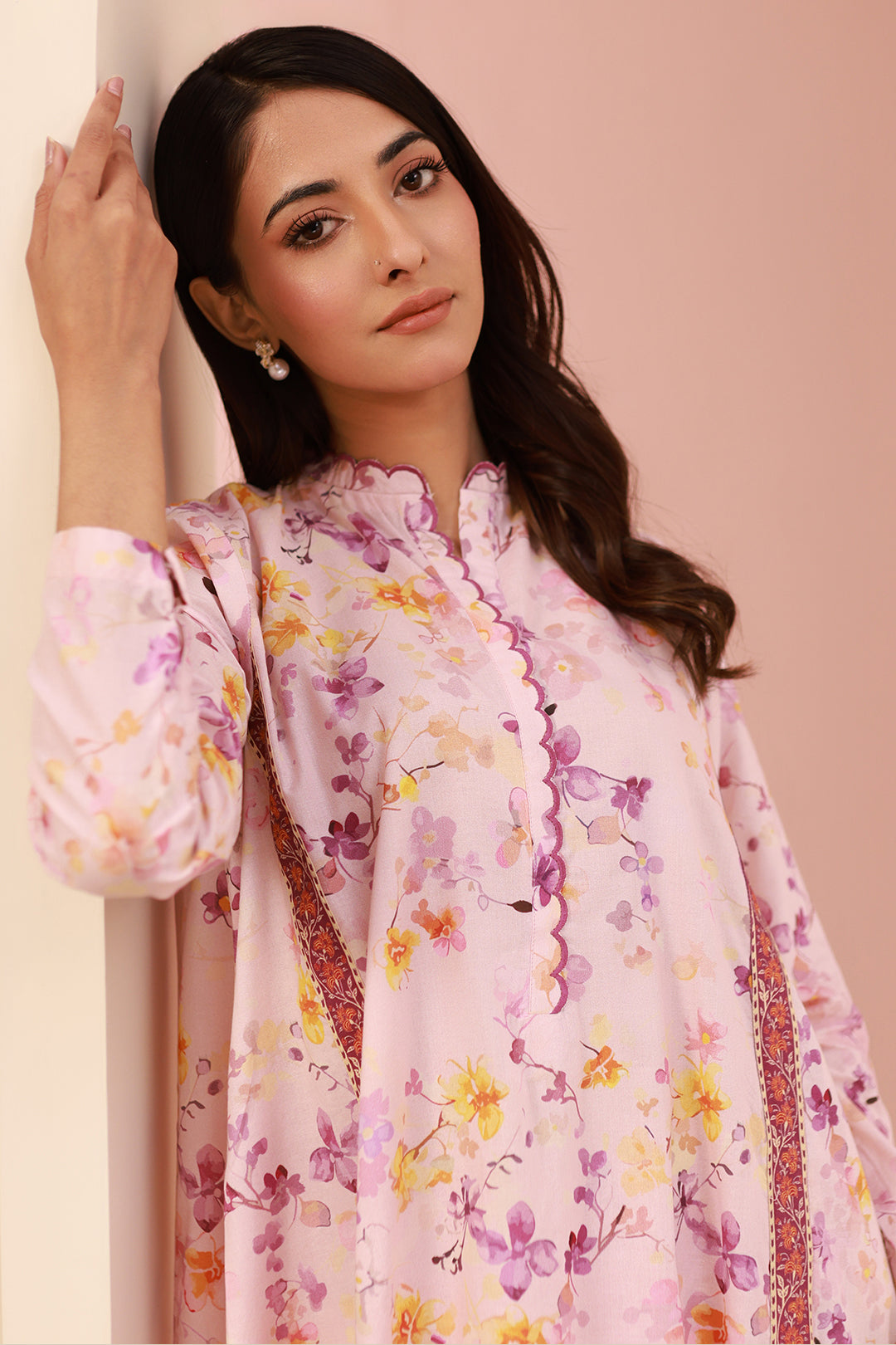 Zellbury | Unstitched 2 Piece Cambric | Shirt Shalwar - 0610 - House Of Hania