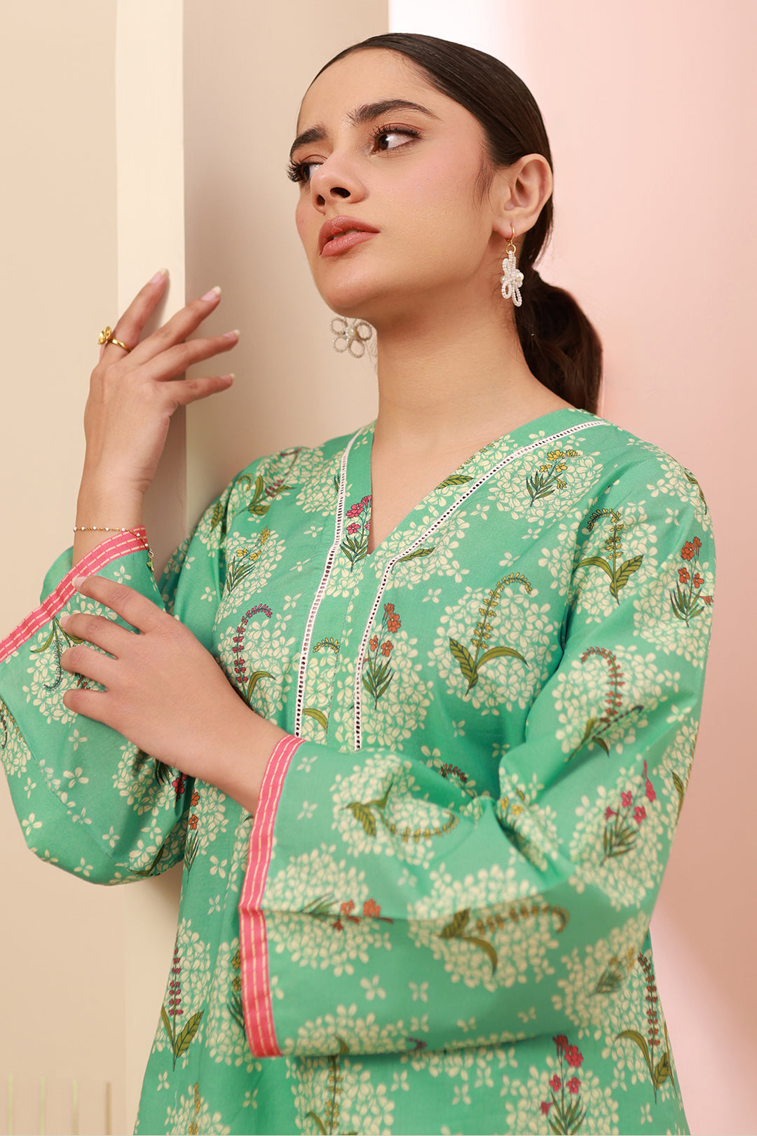 Zellbury | Unstitched 2 Piece Cambric | Shirt Shalwar - 0612 - House Of Hania