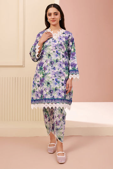 Zellbury | Unstitched 2 Piece Cambric | Shirt Shalwar - 0613 - House Of Hania