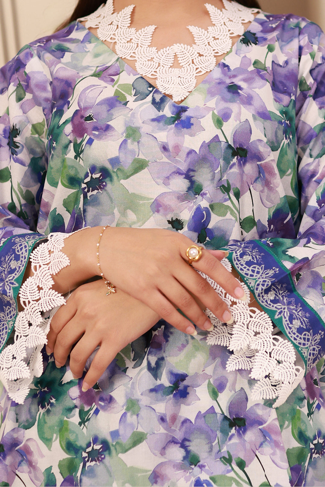 Zellbury | Unstitched 2 Piece Cambric | Shirt Shalwar - 0613 - House Of Hania