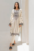 Zellbury | Unstitched 2 Piece Jacquard | Embroidered Shirt Shalwar - 0657 - House Of Hania