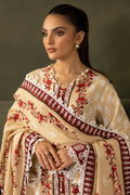 Zellbury | Unstitched 2 Piece Khaddar | Embroidered Shirt Dupatta - 0171 - House Of Hania