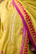Zellbury | Unstitched 2 Piece Khaddar | Embroidered Shirt Dupatta - 0174 - House Of Hania