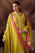Zellbury | Unstitched 2 Piece Khaddar | Embroidered Shirt Dupatta - 0174 - House Of Hania