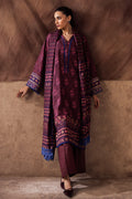 Zellbury | Unstitched 2 Piece Khaddar | Embroidered Shirt Dupatta - 0263 - House Of Hania