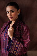 Zellbury | Unstitched 2 Piece Khaddar | Embroidered Shirt Dupatta - 0263 - House Of Hania