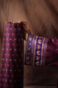 Zellbury | Unstitched 2 Piece Khaddar | Embroidered Shirt Dupatta - 0263 - House Of Hania