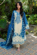 Zellbury | Unstitched 2 Piece Khaddar | Embroidered Shirt Dupatta - 0264 - House Of Hania