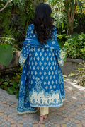 Zellbury | Unstitched 2 Piece Khaddar | Embroidered Shirt Dupatta - 0264 - House Of Hania